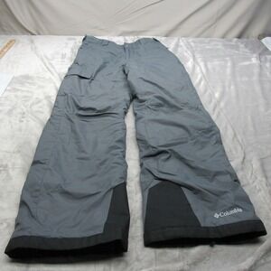 Columbia Pants Youth XL Gray Omni Heat Waterproof Insulated Pockets Ski Snow‎